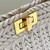 Fendi 8BN327 Peekaboo ISeeU Small Beige interlace leather bag 80138M