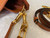 Valentino V0570 Stud Sign Grainy Calfskin Hobo Bag Brown