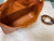 Valentino V0570 Stud Sign Grainy Calfskin Hobo Bag Brown