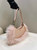 Fendi 8BS068ALS9F1IVT O’Lock Swing Pale pink leather and fox fur pouch 8573