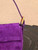 Fendi 8339 Baguette Middle Age Solid Color Series Underarm Bag Purple
