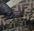 Fendi 8BP129 Fendi First Small Navy blue woven leather bag