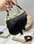 Dior S5685 Micro Saddle Bag With Strap Scarlet Black Goatskin
