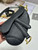 Dior S5685 Micro Saddle Bag With Strap Scarlet Black Goatskin