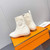 Hermes Shoes H212163Z Duo Ankle Boot Beige