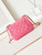 Chanel AS4385 Mini Flap Bag Pearly Lambskin Imitation Pearls & Gold-Tone Metal Hot Pink