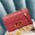 Dior Medium Caro Bag Calfskin M9242 Red