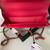 Chanel AP3385 Woc Flap Phone Holder With Chain Lambskin Red Gold