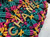 Chanel 22 AS3980 Mini Handbag Calfskin knotted lace and gold-tone metal Dark green & pink
