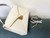 Valentino WB0K58ILK Medium One Stud Grainy Calfskin Handbag Light Ivory