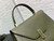 Valextra WBES0056028 Iside Top Handle Medium Bag Green