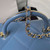 Chanel AS4469 Small BOX Bag Shiny Calfskin & Gold-Tone Metal Blue
