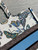 Dior M1296 Book Tote Medium White with Blue  Butterfly Bandana Embroidery M104