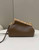 Fendi 8BP129 First Small Fuchsia leather and python leather bag 80018M Dark Brown