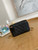 Chanel A68130  Vanity with chain Grained Calfskin Gold Black