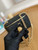 Chanel A68130  Vanity with chain Grained Calfskin Gold Black