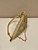 Prada 1BC190 Prada Triangle satin mini-bag with crystals Gold