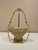 Prada 1BC190 Prada Triangle satin mini-bag with crystals Gold