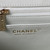 Chanel 23K AS2431 Mini flap Lambskin bag with top handle Whtie