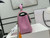 Chanel AS2431 Mini flap Pink with Green Lambskin bag with top handle Gold