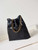 Chanel 22 AS3260 Small Handbag Shiny Calfskin Black Gold with black logo