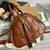 Gucci 702242 GG matelassé leather shoulder bag Brown