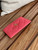 Chanel AP0213 Card Holder Calfskin Watermelon Red