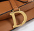 Dior M0456 Mini Saddle Bag With Strap Brown Grained Calfskin