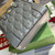 Gucci 728309 GG Matelassé Mini Top Handle Bag Grey