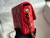 Chanel AS3979 Mini Flap Bag Lambskin Plexi & Gold-Tone Meta Red