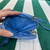 Prada 1NR015 Saffiano leather mini pouch Blue