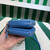 Prada 1NR015 Saffiano leather mini pouch Blue