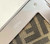 Fendi 8BP127 FENDI FIRST Medium Silver laminated leather bag