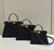 Fendi 8BN321 Peekaboo ISeeU Medium Black interlace leather bag 80138L