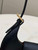 Fendi 8BS065 Fendi Cookie Black leather mini Croissant bag 8556