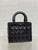 Dior M0565 Medium Lady Dior Bag  Black Cannage Calfskin with Diamond Motif