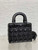 Dior M0565 Medium Lady Dior Bag  Black Cannage Calfskin with Diamond Motif