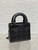 Dior M0565 Medium Lady Dior Bag  Black Cannage Calfskin with Diamond Motif
