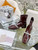 Jimmy Choo Women's Shoes Crystal-embellished Boot 10004 Wine red