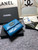 Chanel AP1064 CARD HOLDER Lambskin Sky Blue