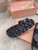 MiuMiu 5X135E Women's Sporty matelassé nappa leather sandals Miu80012