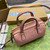 Gucci 790130 GG Super Mini Top Handle Bag Rose beige