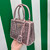 Prada 1BA906 Galleria satin mini-bag with crystals Pink