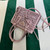 Prada 1BA906 Galleria satin mini-bag with crystals Pink