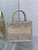 Dior M1265 Small Book Tote  Embroidery with 3D Macramé Effect M9624