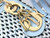 Dior S0856 Micro Lady Dior Bag Horizon Blue Metallic Cannage Lambskin embroidery sequins