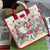 Gucci 550763 Children's Fairy Print Large Tote Bag Red