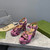 Gucci 723838 Women's python print high heel pump G66752