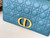 Dior Large Caro Bag M9243 Calfskin Blue Gold