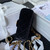 Chanel AS3442 Mini Flap Bag Velvet Enamel & Gold-Tone Metal Black